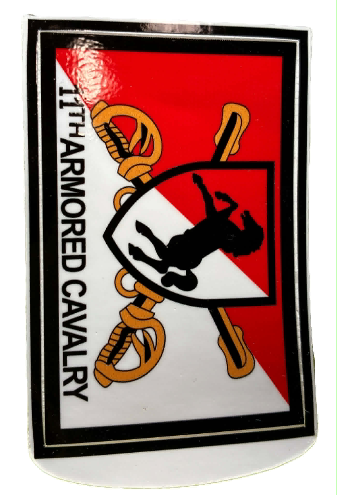 Rectangle 11th Armored Cavalry Decal