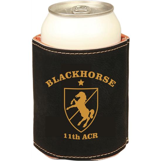 Leatherette Koozie Black