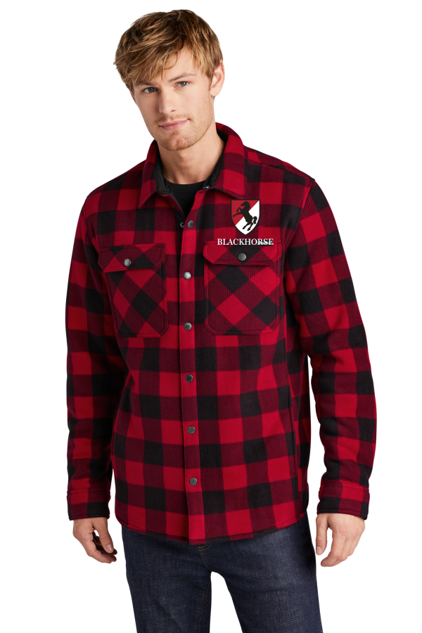 Woodland Shirt Jacket with the Blackhorse Unit Crest Embroidery