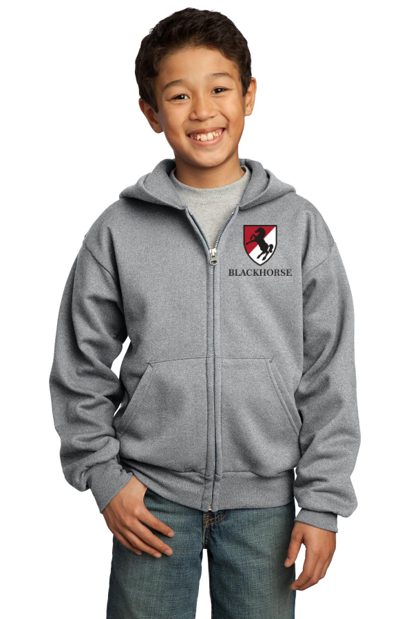 Youth Core Fleece Full-Zip Hooded Sweatshirt