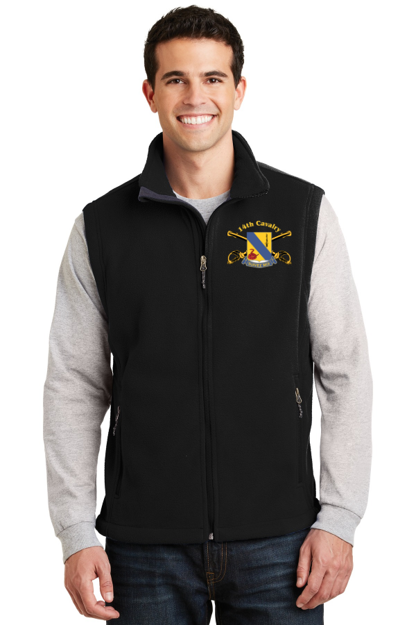 Fleece Vest with Unit Crest