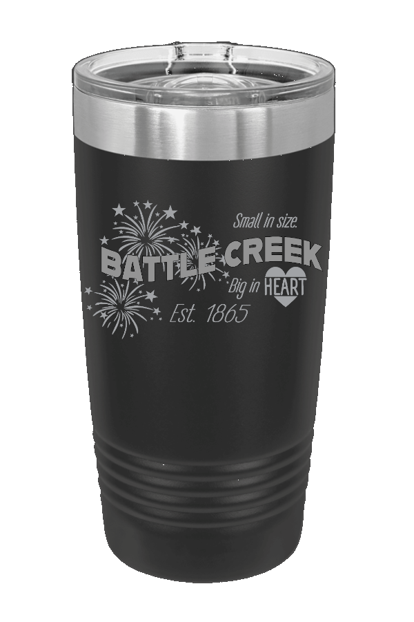 Polar Camel 20 oz. Black Ringneck Tumbler with Slider Lid