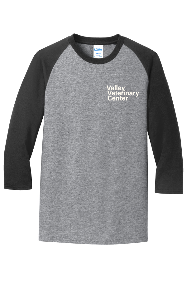 Port & Co 3/4-Sleeve Raglan Tee