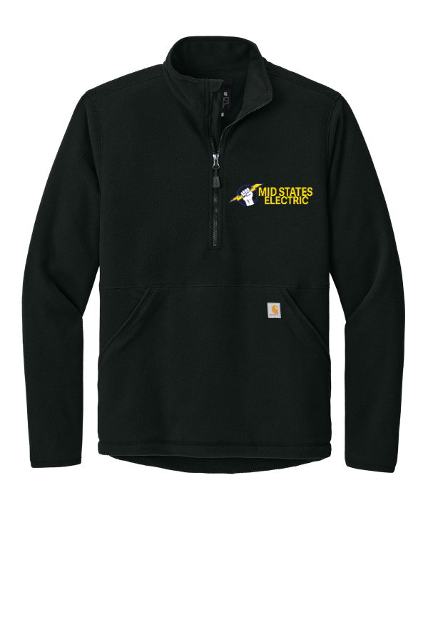 Textured 1/2-Zip Fleece Jacket CT106417