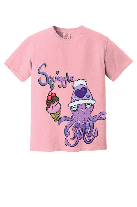 Squiggle the Squid Tee - Adult