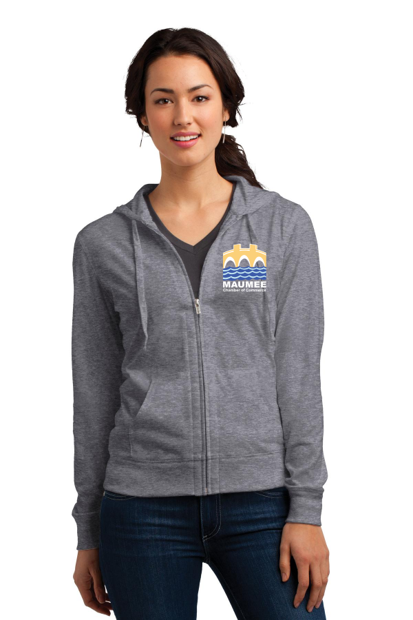 Maumee Chamber Fitted Jersey Full-Zip Hoodie - Ladies