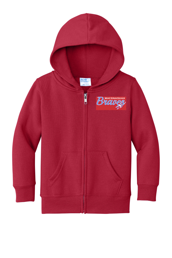 Port & Company Toddler Core Fleece Full-Zip Hooded Sweatshirt