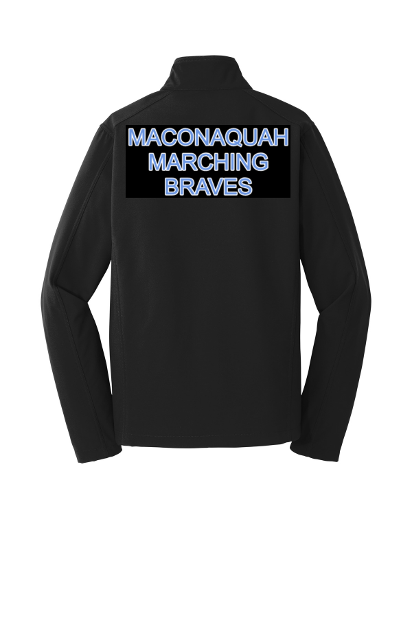 Custom Embroidered Band Soft Shell Jacket