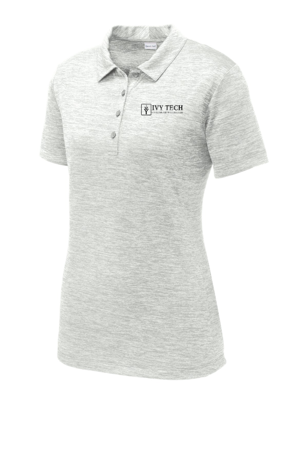 Embroidered Women's PosiCharge  Electric Heather Polo