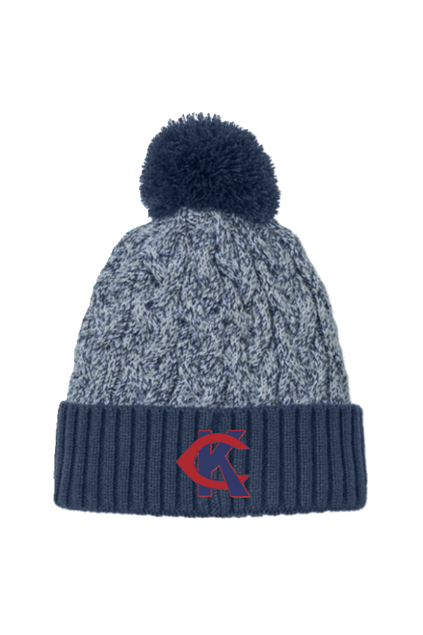 Marled Knit Pom Beanie NE910