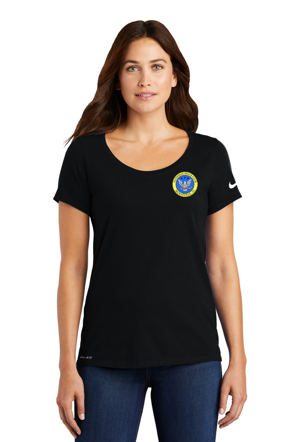 Women s Dri-FIT Cotton/Poly Scoop Neck Tee (Heat Press)