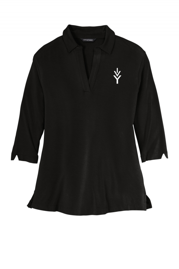 Embroidered Women's Luxe Knit Tunic