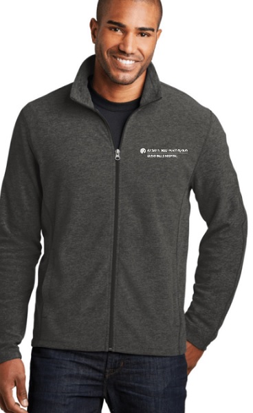 SportTek Heathered Microfleece Jacket-Mens