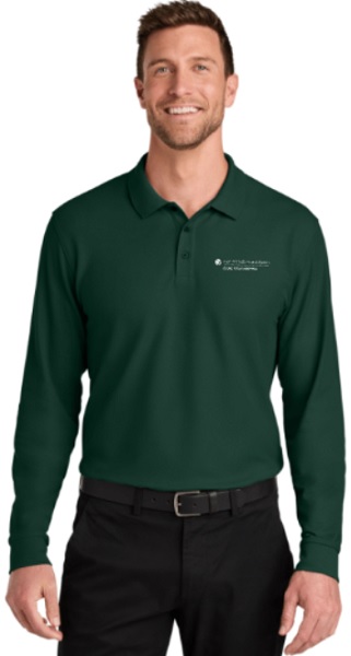 Pique LongSleeve Polo-Adult