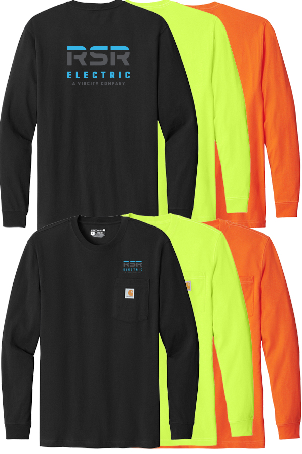 Carhartt Long Sleeve Pocket T-Shirt with Back Logo