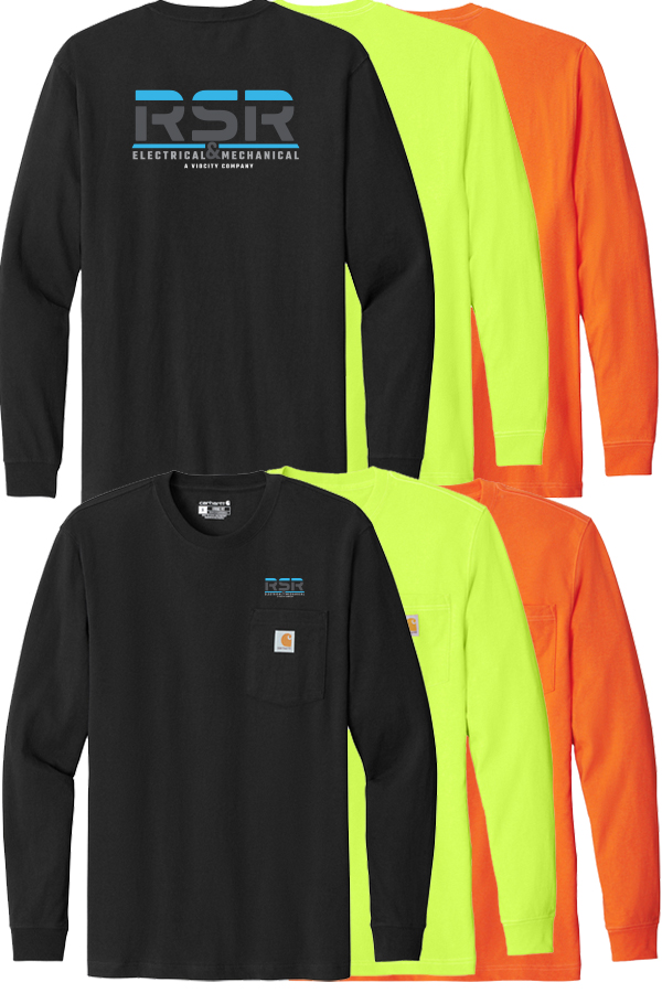 Carhartt Long Sleeve Pocket T-Shirt with Back Logo