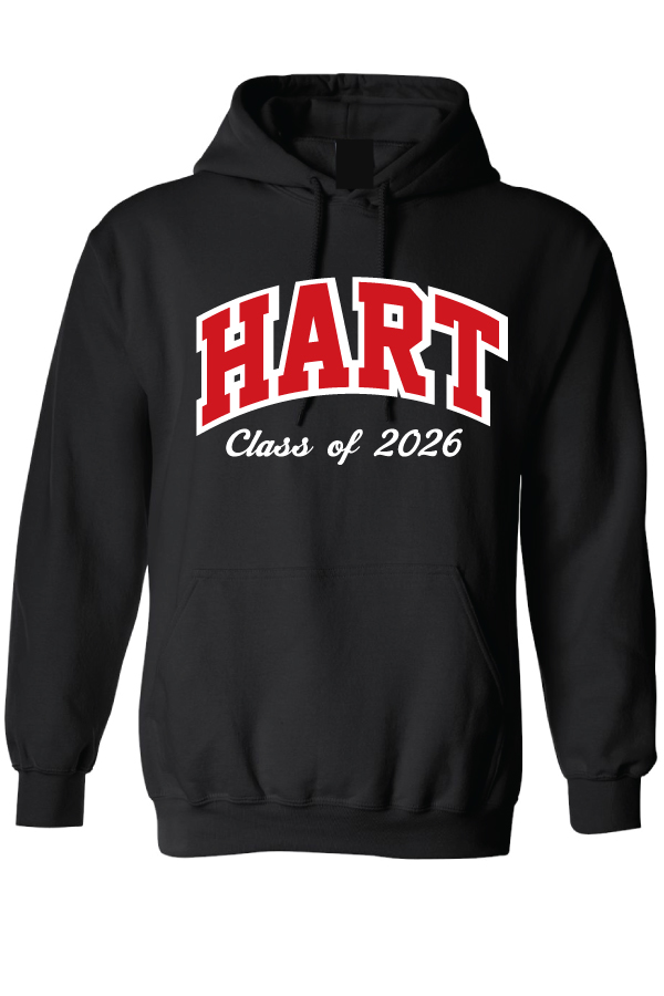 Hooded Sweatshirt with sewn lettering