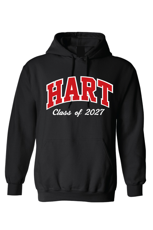 Hooded Sweatshirt with sewn lettering