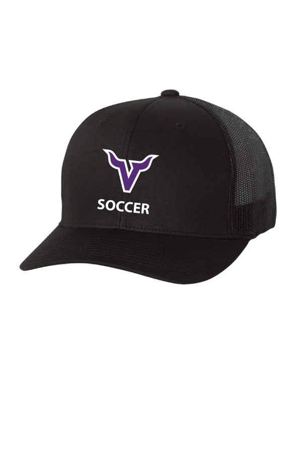 Black Snapback Trucker Mesh back hat