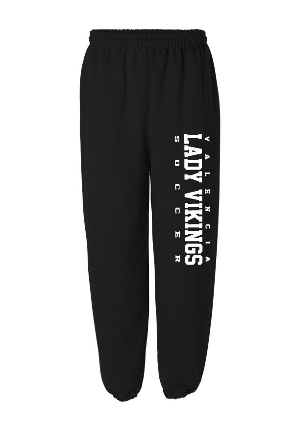 Sweatpants with elastic bottom-Black