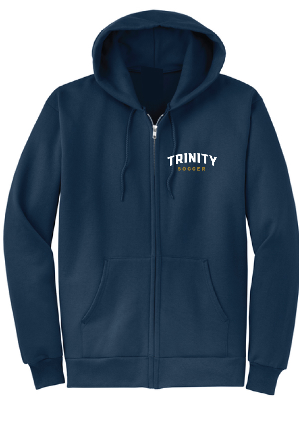 Full Zip Hooded Sweatshirt with embroidered logo