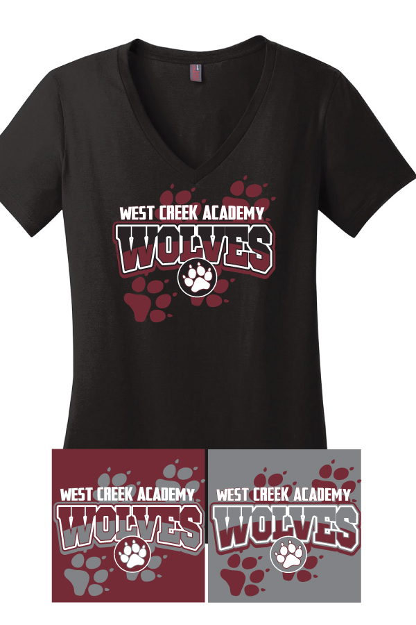 Ladies V-Neck Shirt - Design 1