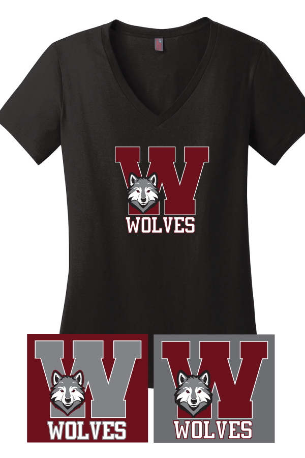 Ladies V-Neck Shirt - Design 2