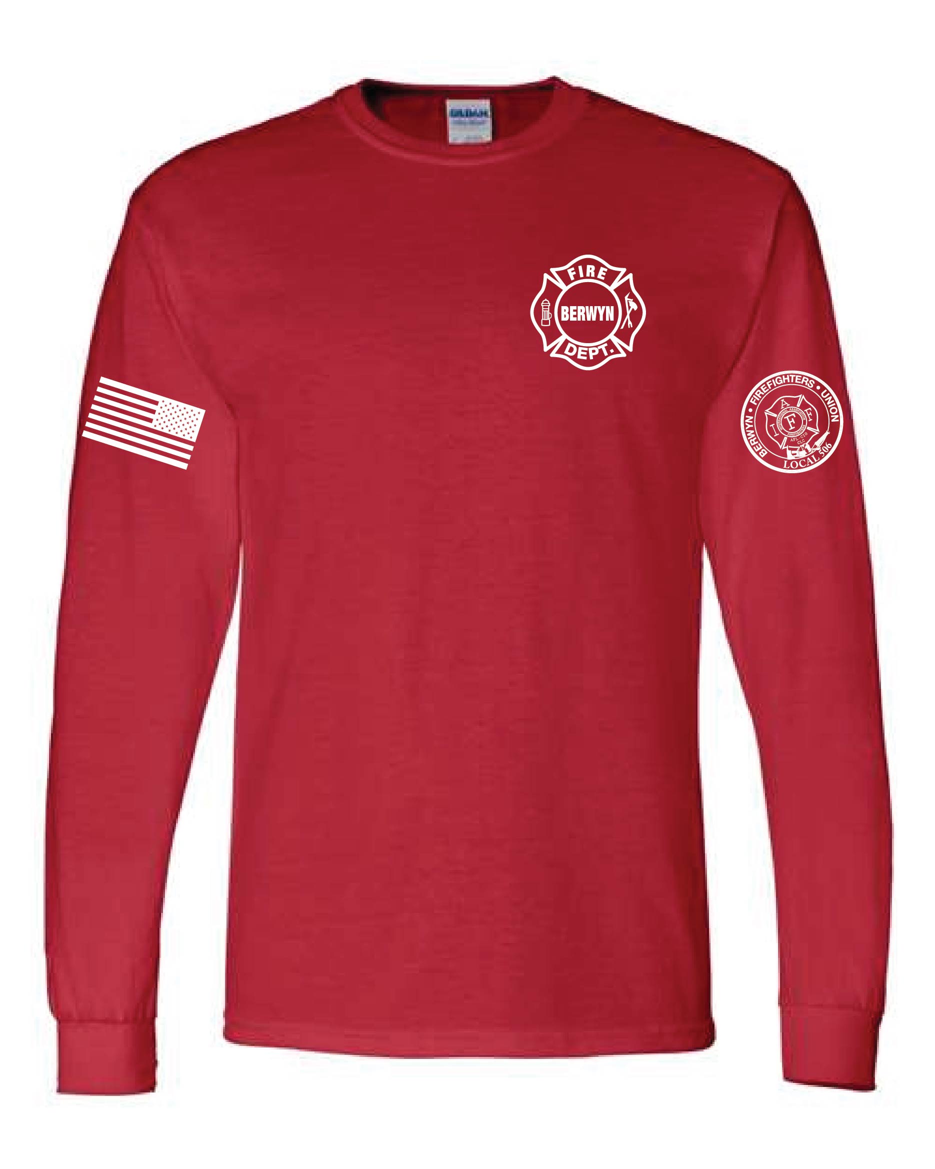 BFD- local + flag logos LONG Sleeve T-Shirt