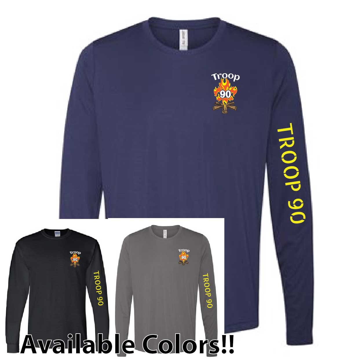 Dry Fit Long sleeve shirt - 100% polyester