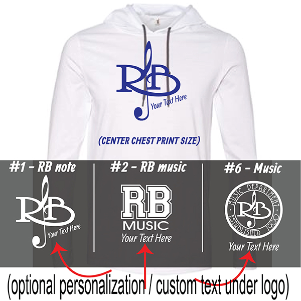29. Long sleeve t-shirt with hood - 987  -B