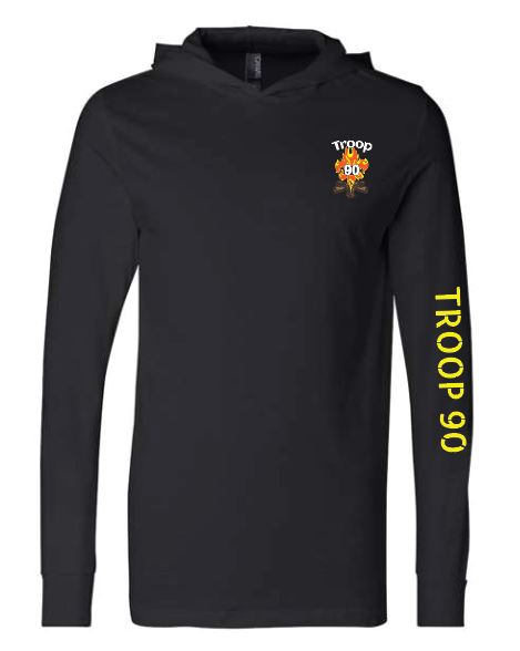Unisex Hooded Long Sleeve Tee