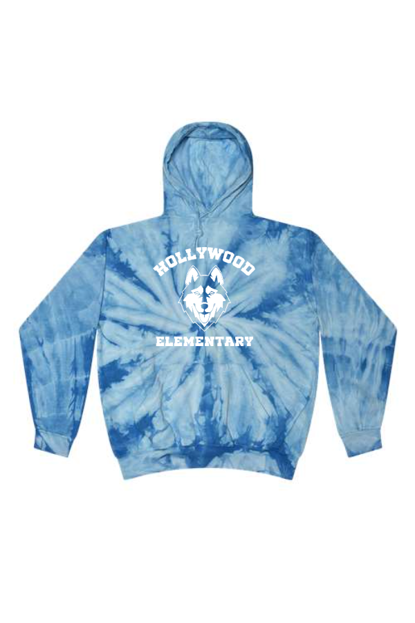 Tie-Dyed Hooded Sweatshirt