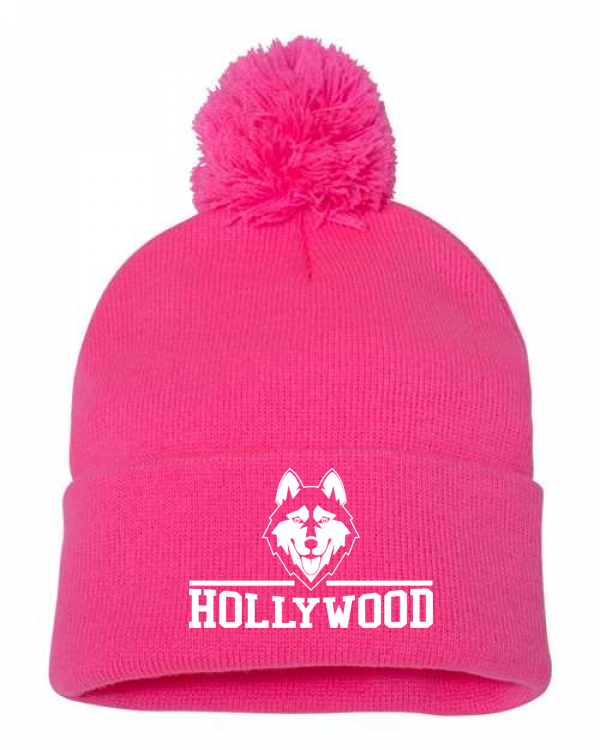 12" Pom-Pom Cuffed Beanie