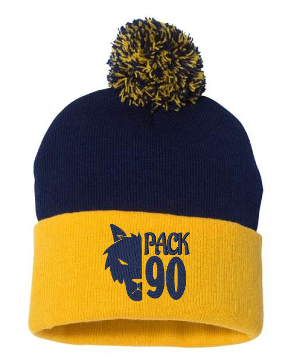 12" Pom-Pom Cuffed Beanie