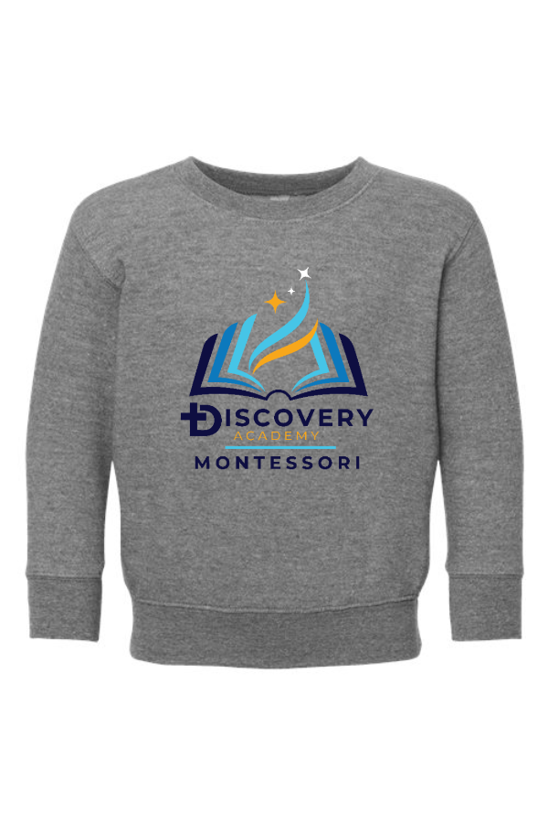 Toddler Fleece Crewneck Sweatshirt Montessori Logo