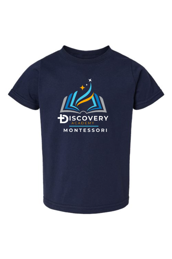 Toddler Fine Jersey Tee-Montessori Logo