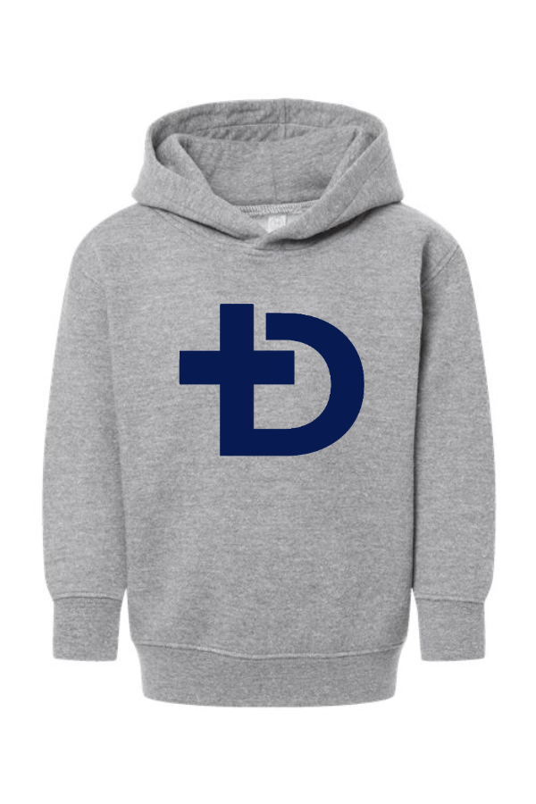 Toddler Pullover Fleece Hoodie- Cross Logo
