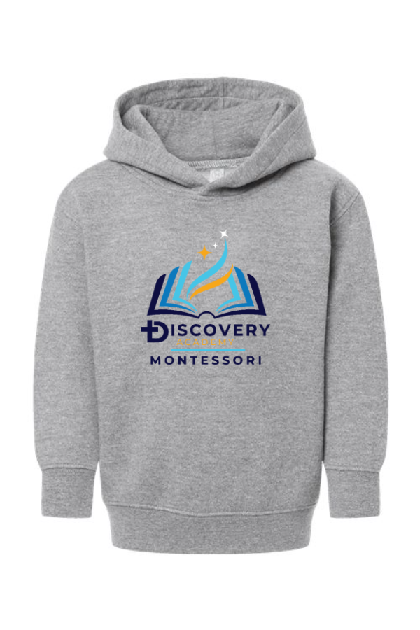 Toddler Pullover Fleece Hoodie-Montessori Logo