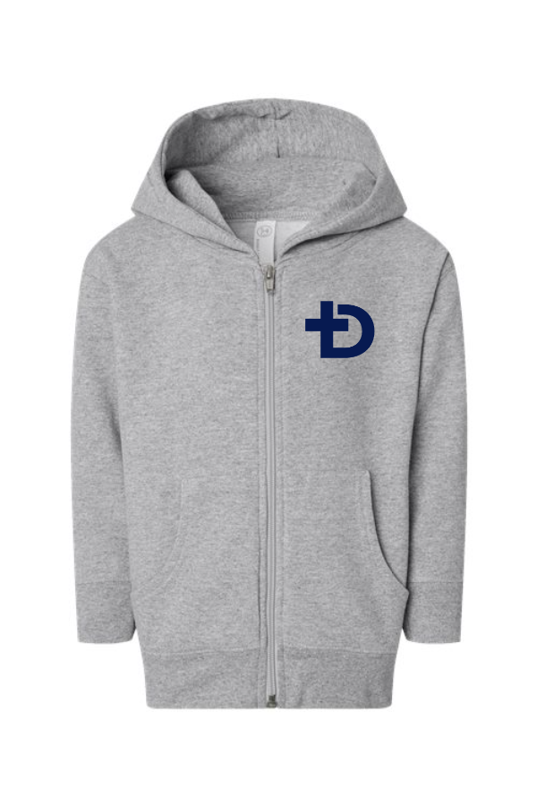 Toddler Full-Zip Fleece Hoodie Sweatshirt Cross Logo
