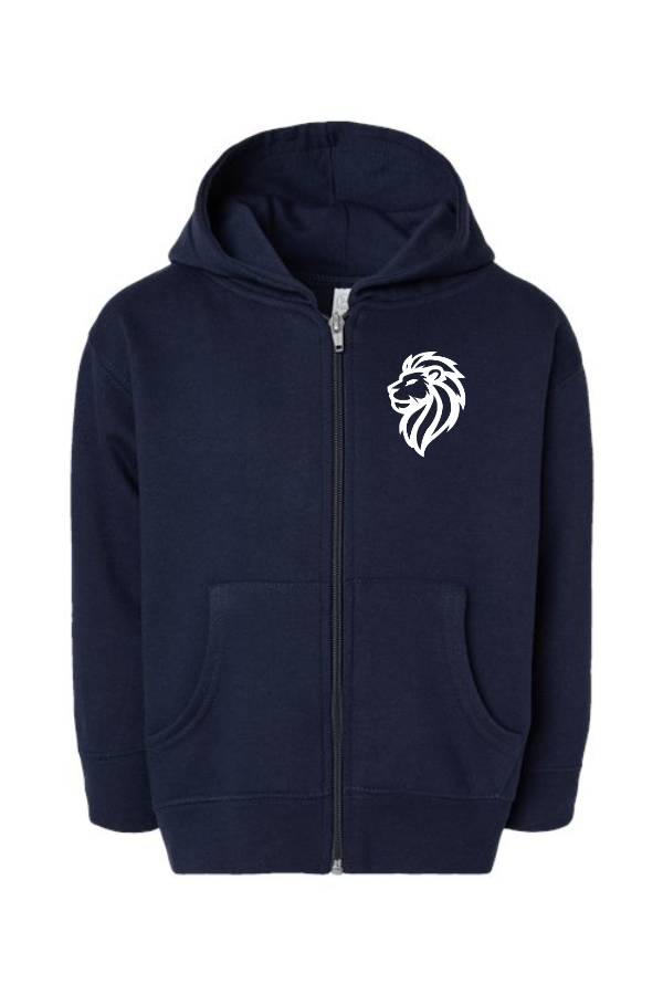 Toddler Full-Zip Fleece Hoodie Sweatshirt Lion Logo