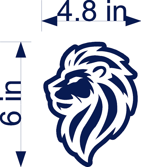 Lion Car Decal