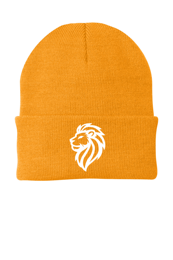 Port & Co Knit Cap- Lion Logo
