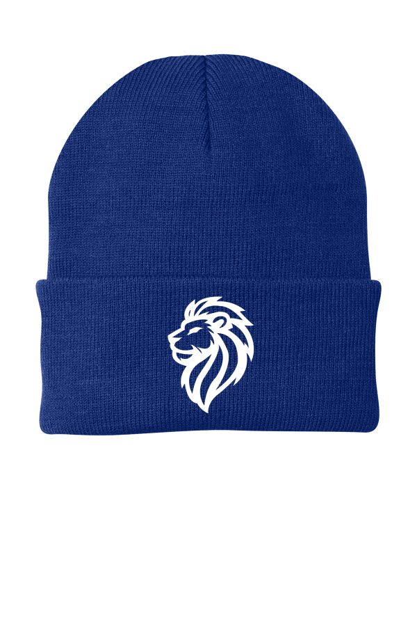 Port & Co Knit Cap- Lion Logo