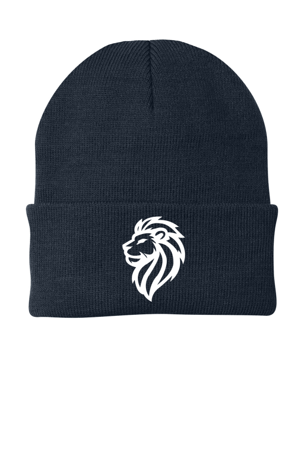 Port & Co Knit Cap- Lion Logo