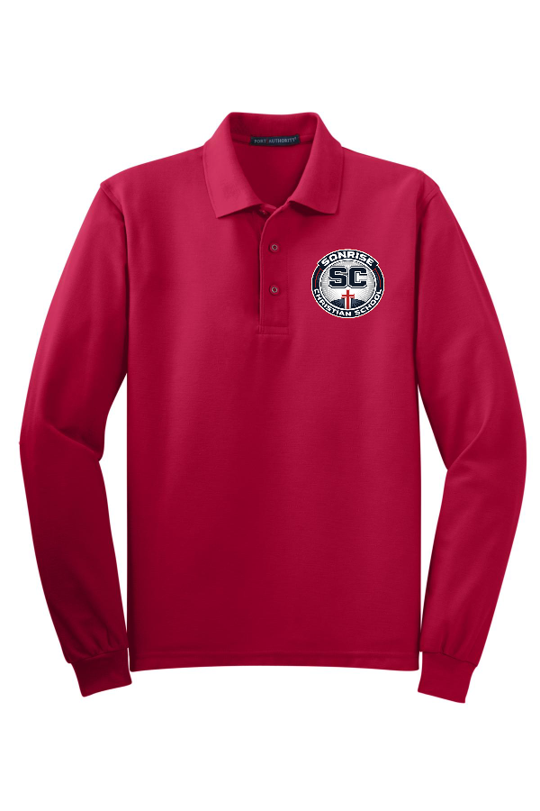ADULT  Long Sleeve Polo