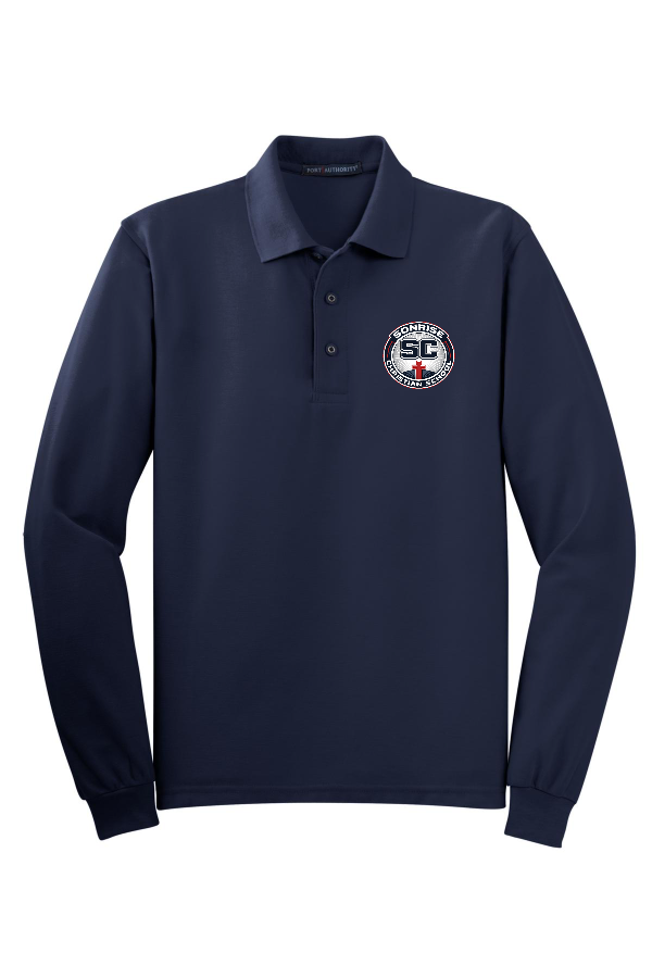 ADULT  Long Sleeve Polo