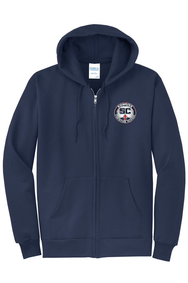 ADULT Full-Zip Hooded Sweatshirt
