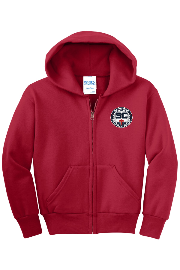 YOUTH Full-Zip Hooded Sweatshirt
