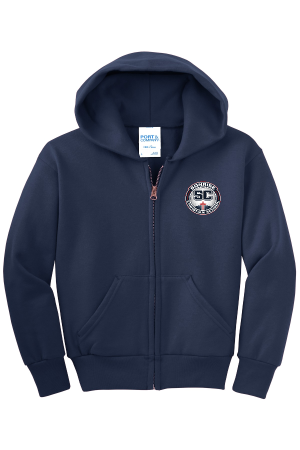 YOUTH Full-Zip Hooded Sweatshirt