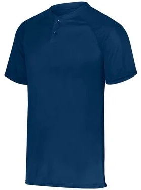 Augusta Sportswear 1566 Youth Attain Wicking Two-Button Baseball Jersey